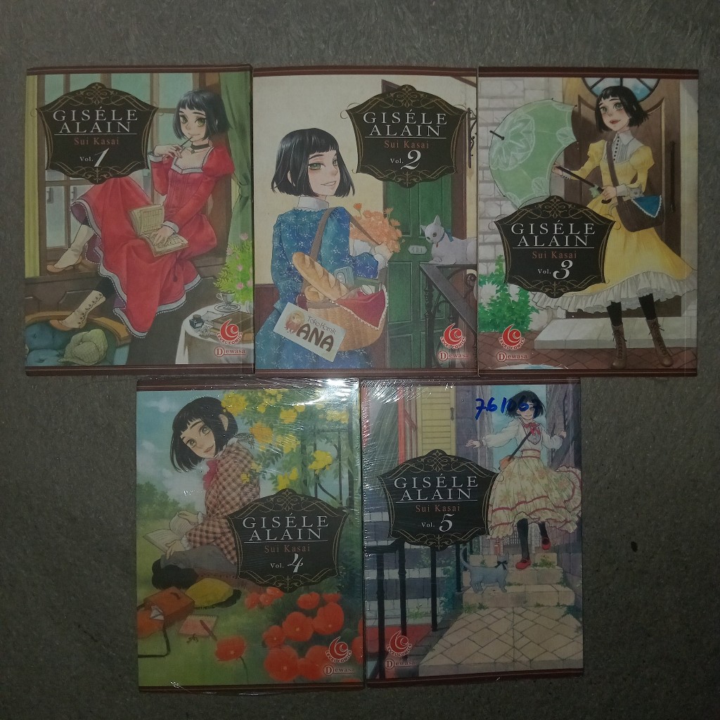 Komik SET Gisele Alain 1-5 Hiatus (Sui kasai)
