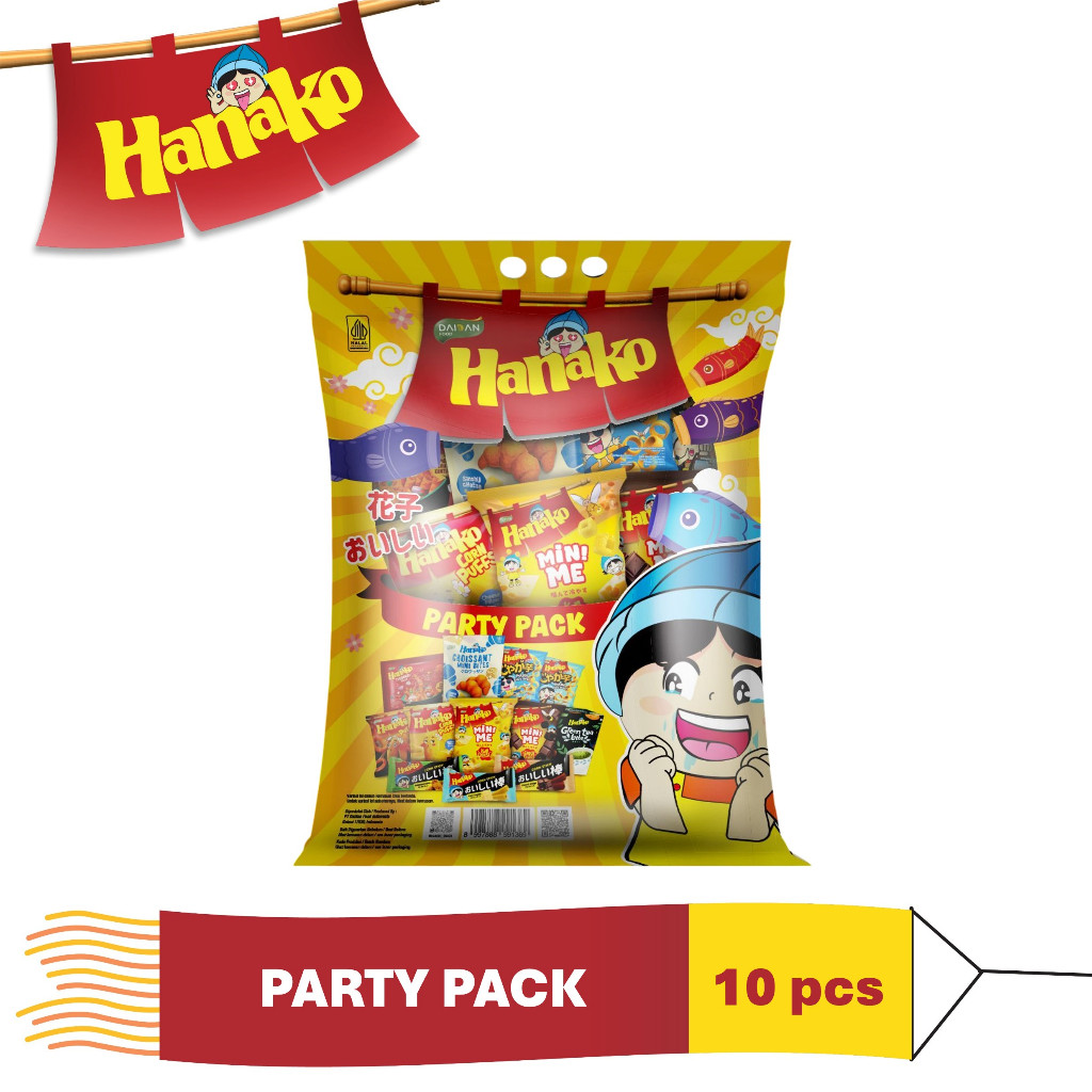 

Hanako Snack Party Pack / Goody Bag Ulang Tahun / Bingkisan Snack Anak / Paket Hampers