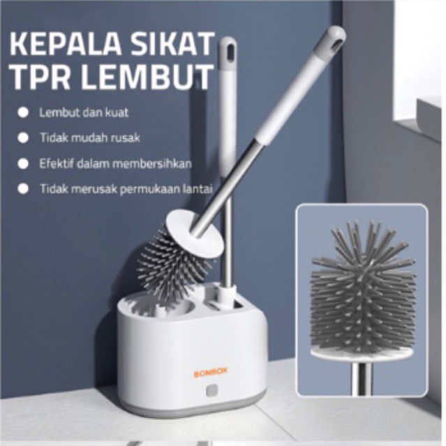 Bonbox sikat wc 2in1 / sikat toilet
