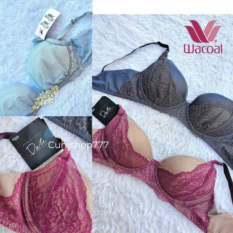 BRA WACOAL JAPAN TANPA KAWAT LACE MBI 2875 K1 BUSA SEDANG PUSHUP BH PUSH UP WIRELESS NON WIRE