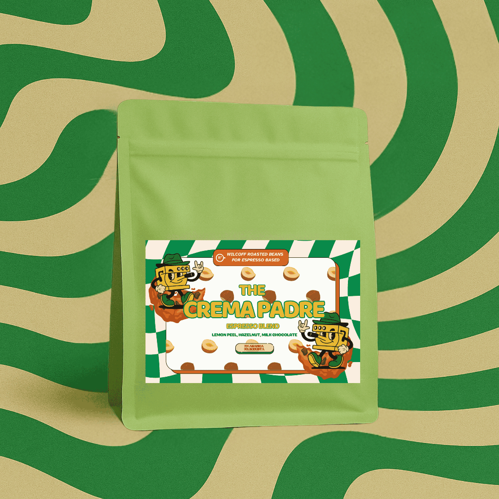 

Crema Padre Espresso Blend – Biji Kopi Premium untuk Kopi Susu & Americano by Wilcoff 250gr