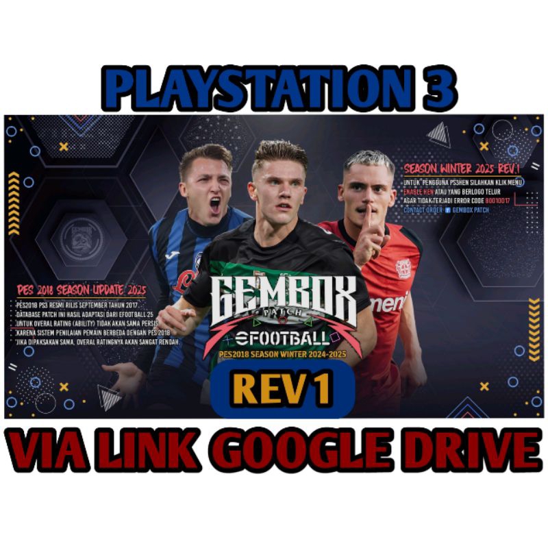 Game Bola PS3 eFootball GEMBOX PATCH