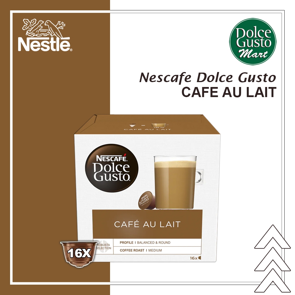 

Capsule Nescafe Dolce Gusto Cafe Au Lait Box Original Nestle Coffee - Kopi Susu Kapsul Medium Roast
