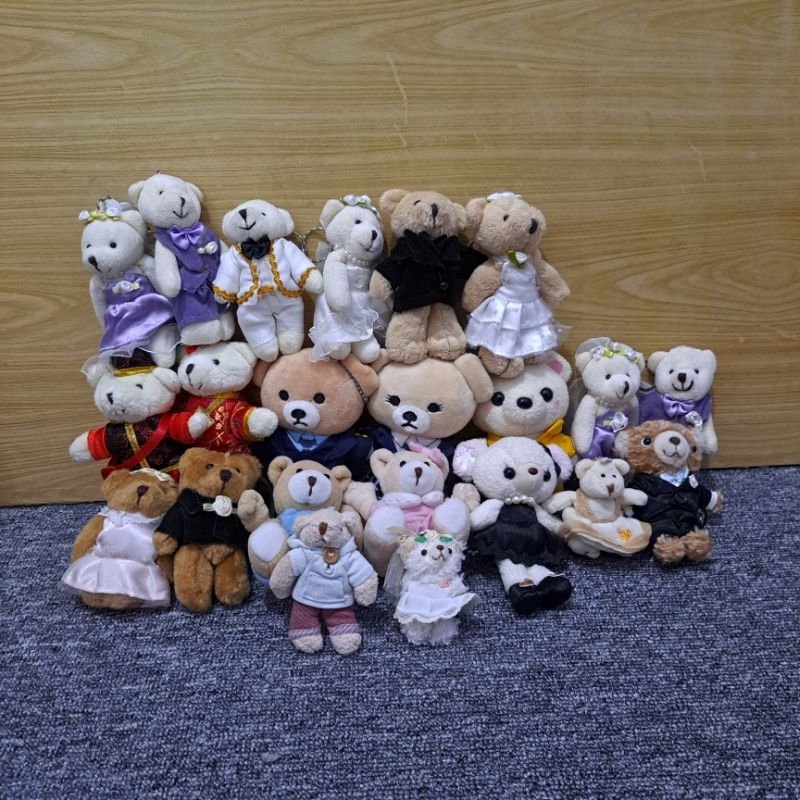 PART 2 - Boneka ganci teddy bear - boneka ganci beruang - boneka ganci bear - Teddy pengantin - Tedd