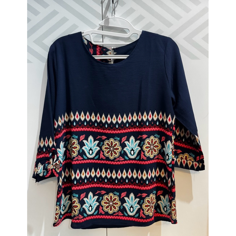 Preloved blouse navy