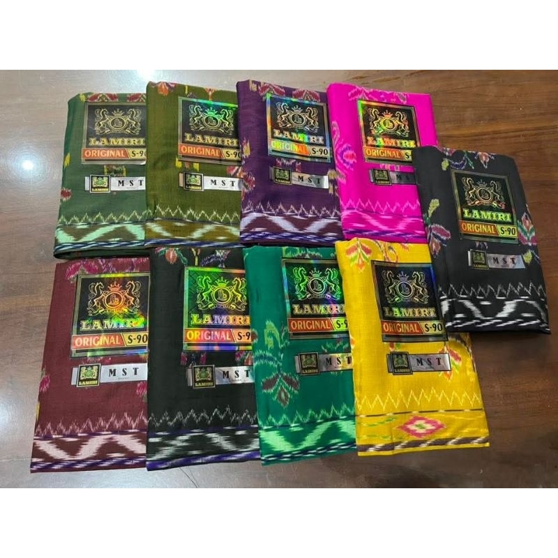 SARUNG LAMIRI MST KEMBANG S90 ORIGINAL FULL SUTRA PABRIK SARUNG LAMIRI TENUN JAHIT TENGAH TERMURAH T