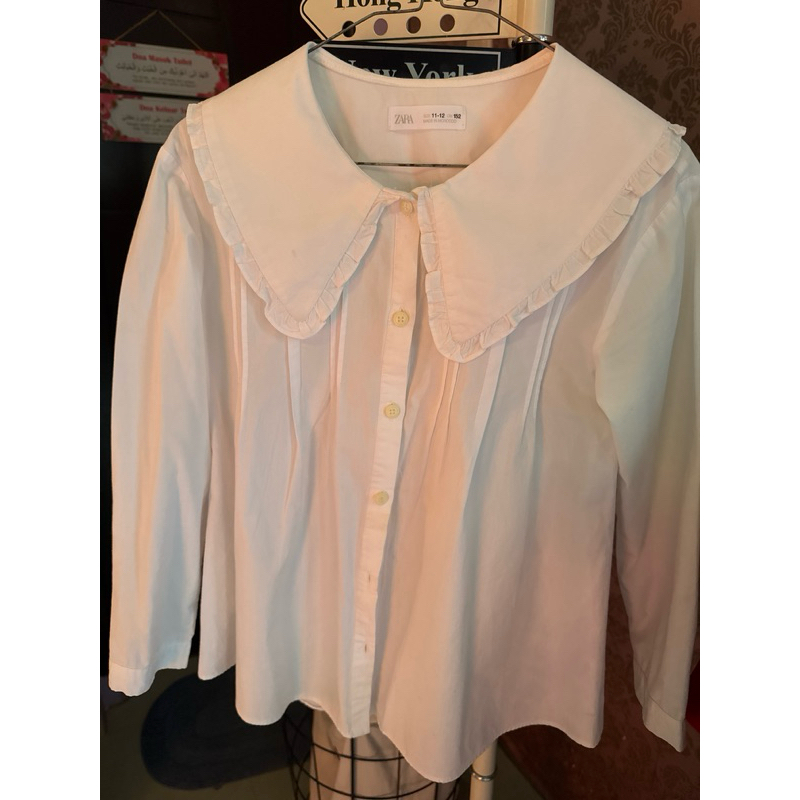 Kemeja Anak Perempuan Putih Zara
