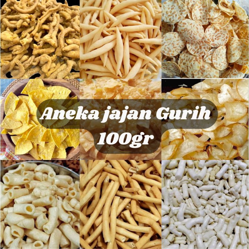 

100gr ANEKA JAJAN GURIH RENYAH MURAH MERIAH