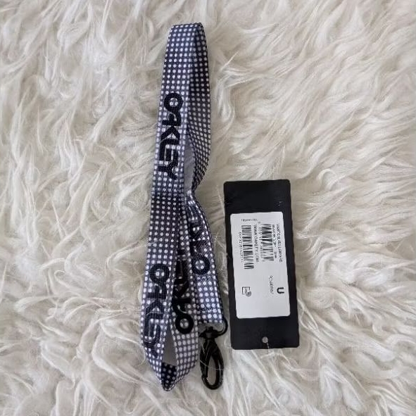 

Original Oakley Wanderlust Lanyard Organic Spots Grey Gantungan Nama