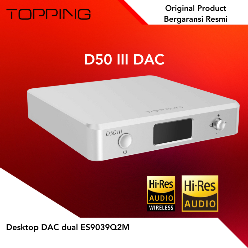TOPPING D50III / D50 III Desktop DAC dual ES9039Q2M