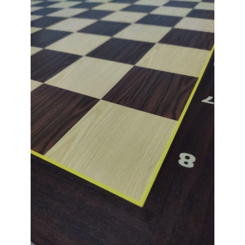 papan catur lipat + bidak kayu