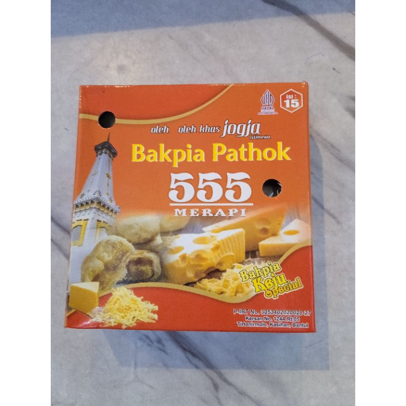 Bakpia kering pathok 555 keju isi 15