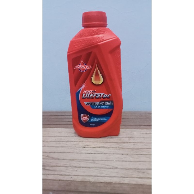 PROMO OIL FEDERAL 800 ML 20W-50 untuk motor bebek Supra Revo Jupiter