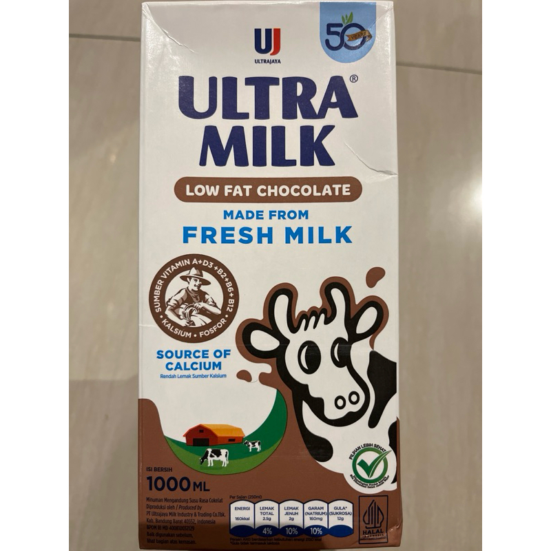 

Ultra Milk Low Fat Chocolate 1L