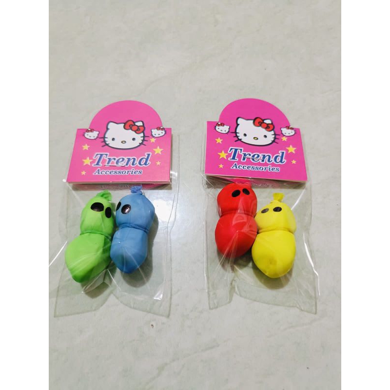 mainan balon tepung/pocong kecil satu pack isi 20x2 pcs