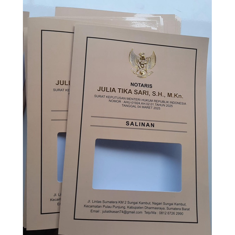 

custom cover notaris