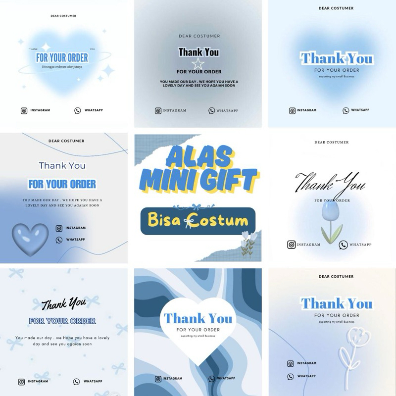 

ALAS MINI GIFT BLUE AESTHETIC (BISA COSTUM)