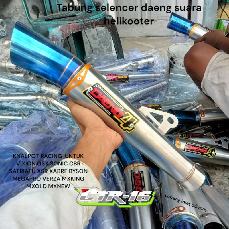 Tabung Daeng4 inlet 50 mm Jupiter Vega Fu vixion Cbr DLL