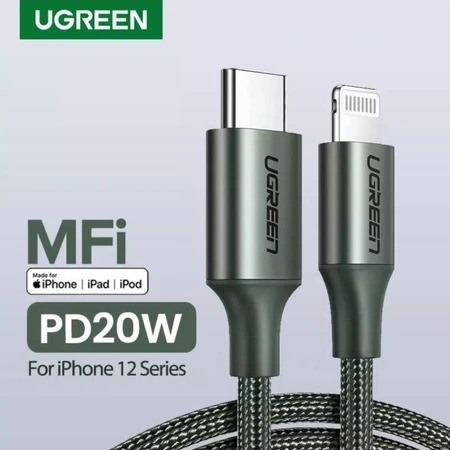 Ugreen Kabel Nylon Iphone Pd Mfi 20w Kabel Ugreen Type C to Lightning