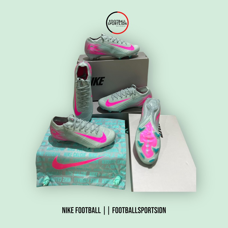Sepatu Bola Nike Zoom Vapor 16 Elite Fg Silver Pink