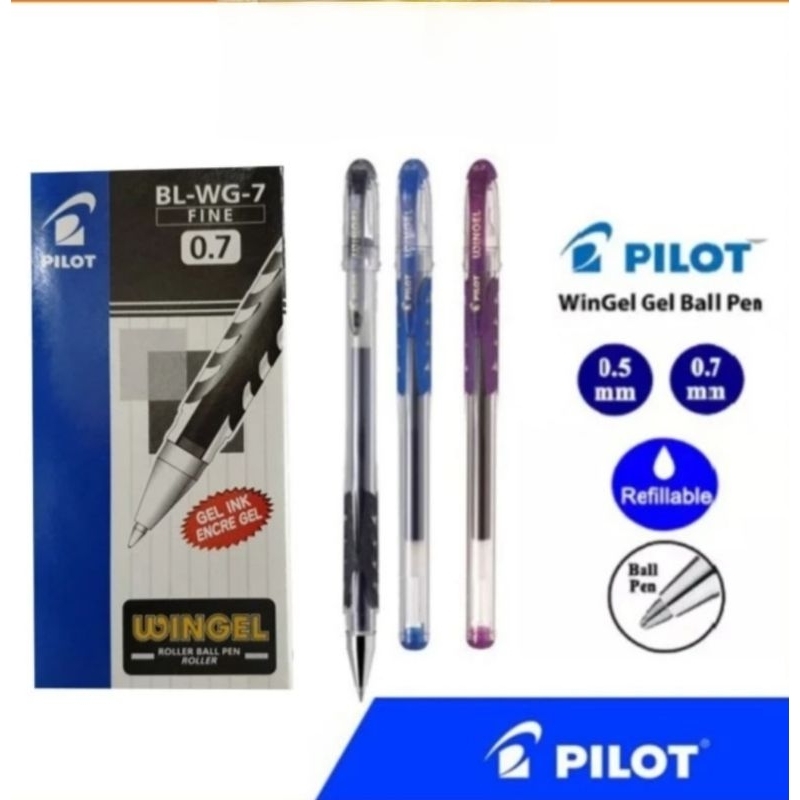 

pilot wingel pen Gel Black ink