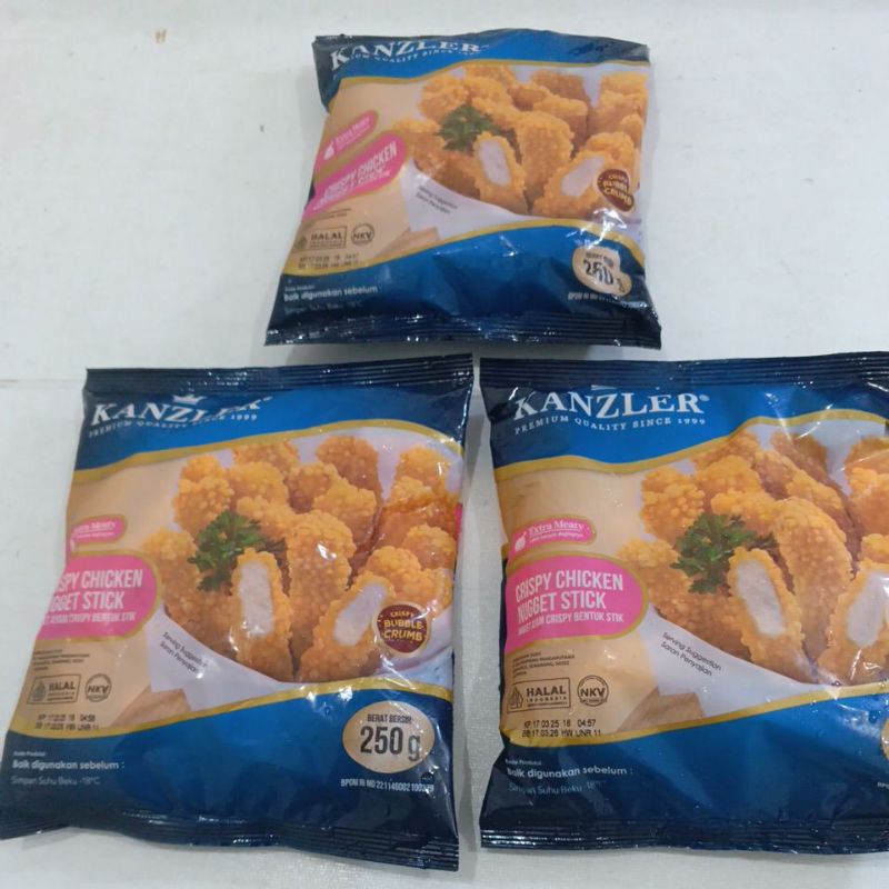 

Kanzler (250Gram)( yg STICK) Crispy Chiken Nugget stick yg 250 GR