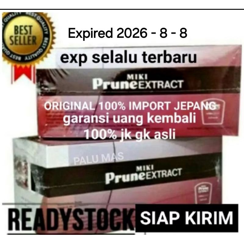 

siap kirim miki prune stick stik 30 sachet original jepang