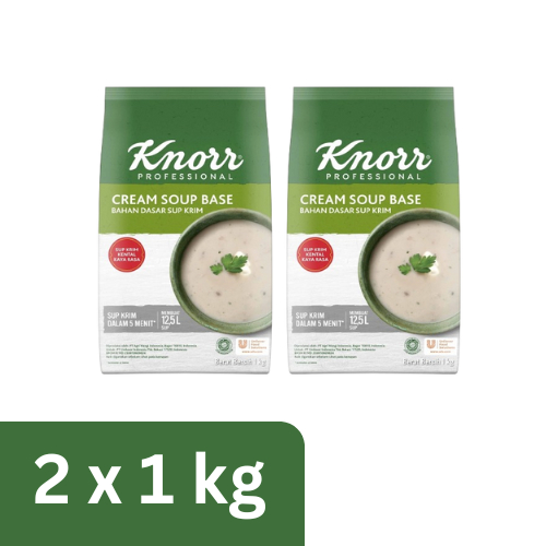 

Knorr Bahan Dasar Sup Krim Pouch 1Kg Twinpack