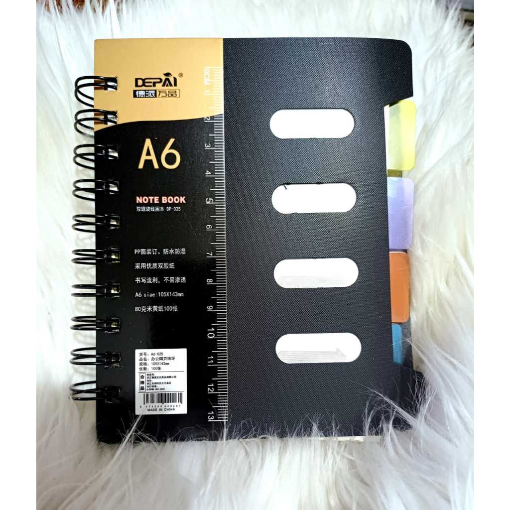 

NOTEBOOK SPIRAL MINI DEPAI A6 -025-NOTEPAD SPIRAL KECIL A6