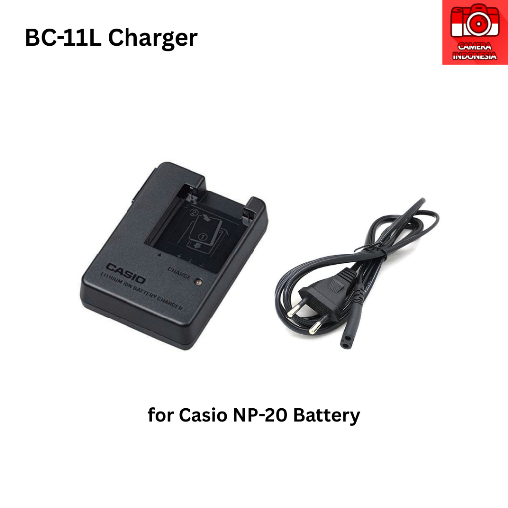 Charger BC-11L Baterai NP-20 Kamera Casio Exilim EX-M1, EX-M2, EX-M20, EX-S1, EX-S2, EX-S3, EX-S20, 