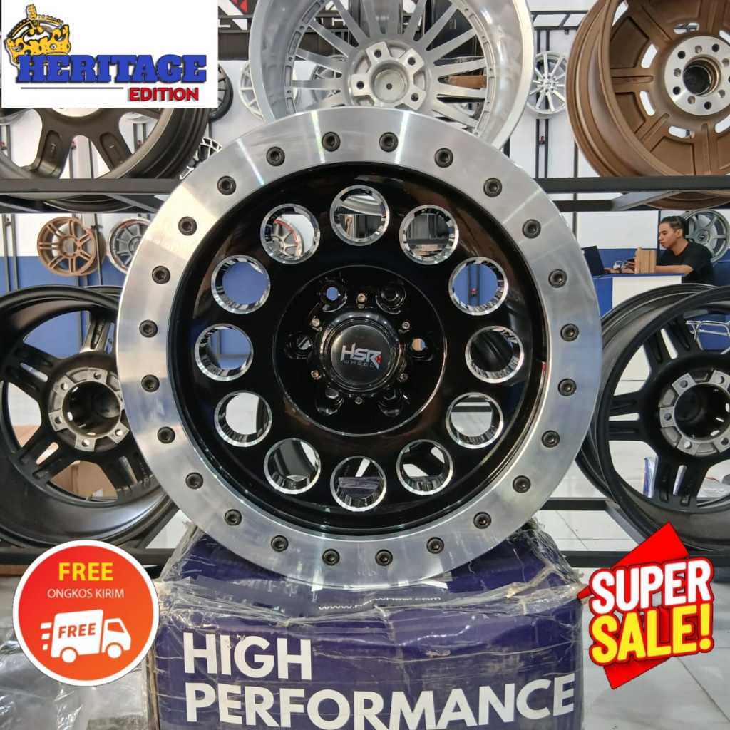 Velg mobil fortuner pajero ranger hilux triton murah ring 18 velg hsr wheel beadlock mapor manado