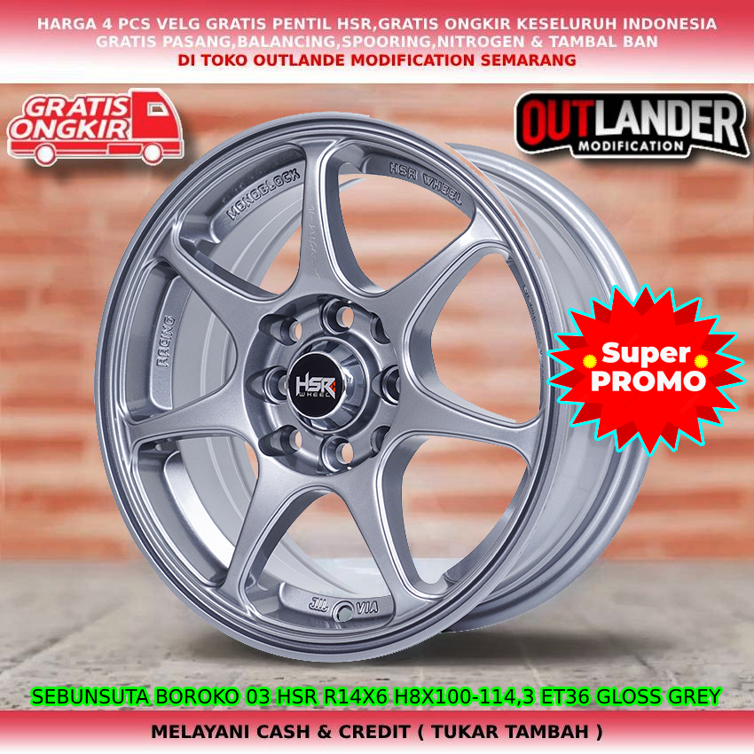 velg mobil racing r14, velg mobil Aerio Celerio Baleno Esteem Karimun avanza dll hsr sebunsuta r14