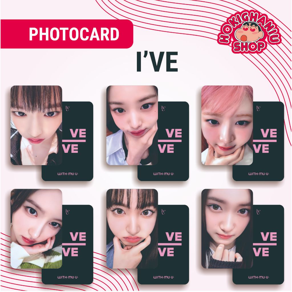 Photocard IVE - PC Premium 2 Sisi Kartu Kpop Merch Unofficial ZOOM