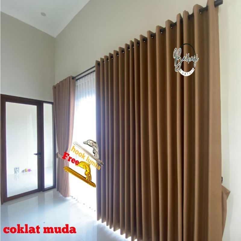 Gorden Lebar 3meter 12 gelembungan untuk jendela panjang dan lebar model model gorden mewah