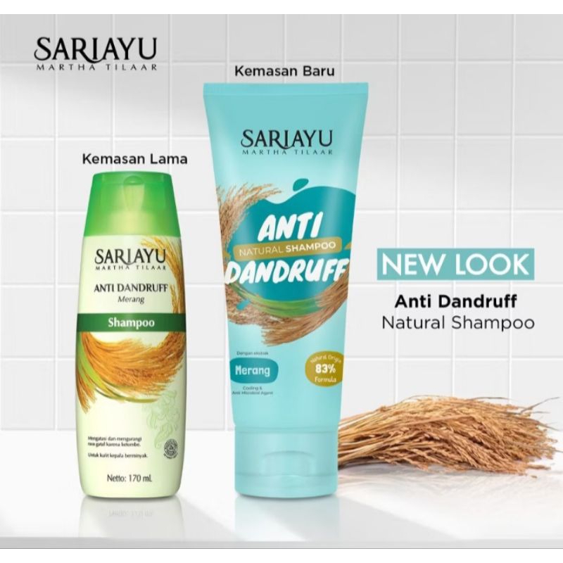 Sariayu Natural Shampo Anti Dandruff Merang 170ml