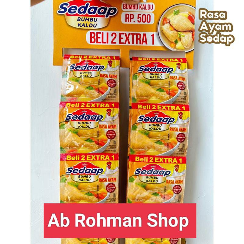 

Sedaap Bumbu Kaldu Ayam 1 Renteng isi 18 Sachet