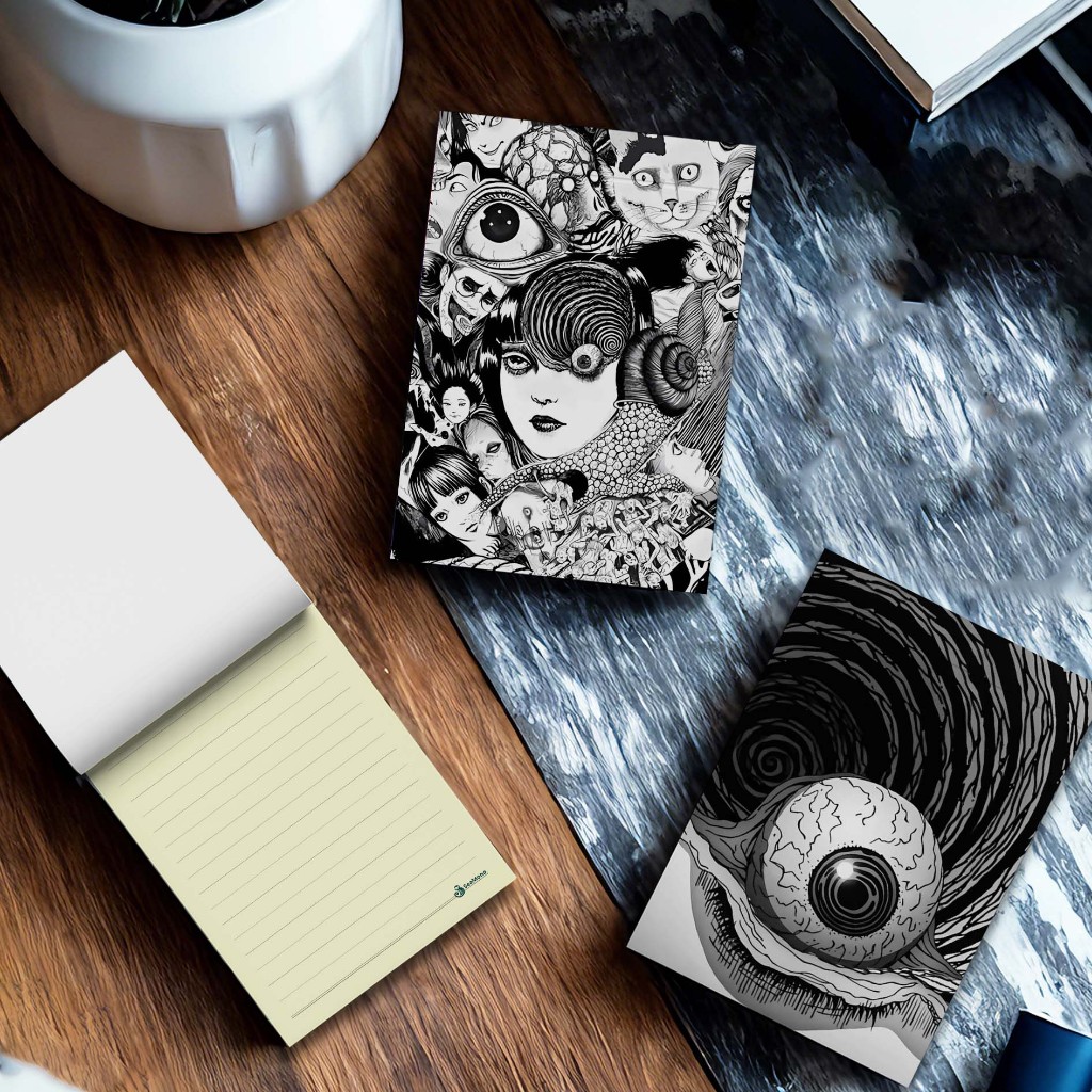 

Pocketnote | Junji ito | 100halaman | Notebook A7 | Memopad | Sticky Note | Cacatan | Journal | Aesthetic | Anime
