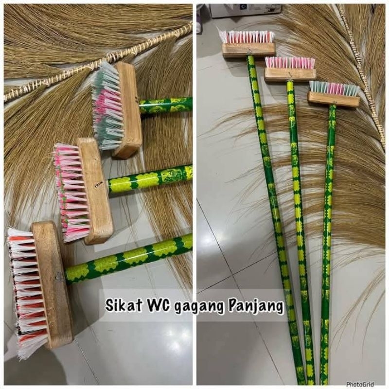 Sikat Wc Sikat gagang kayu panjang serbaguna Sikat pembersih lumut Sikat gagang kayu panjang sikat k
