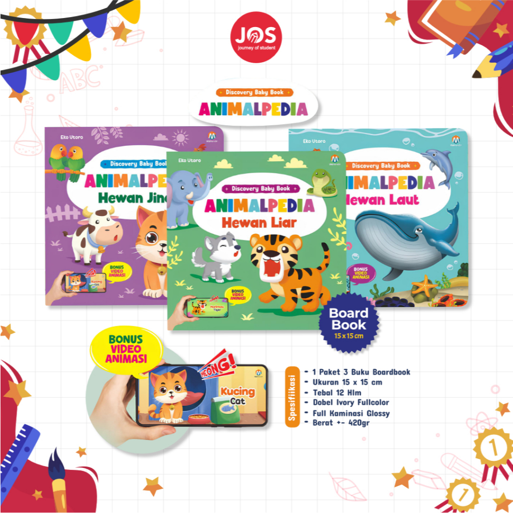 Buku Discovery Baby Book Animalpedia super lengkap edukasi bayi 0 12 bulan boardbook anak 1 2 tahun