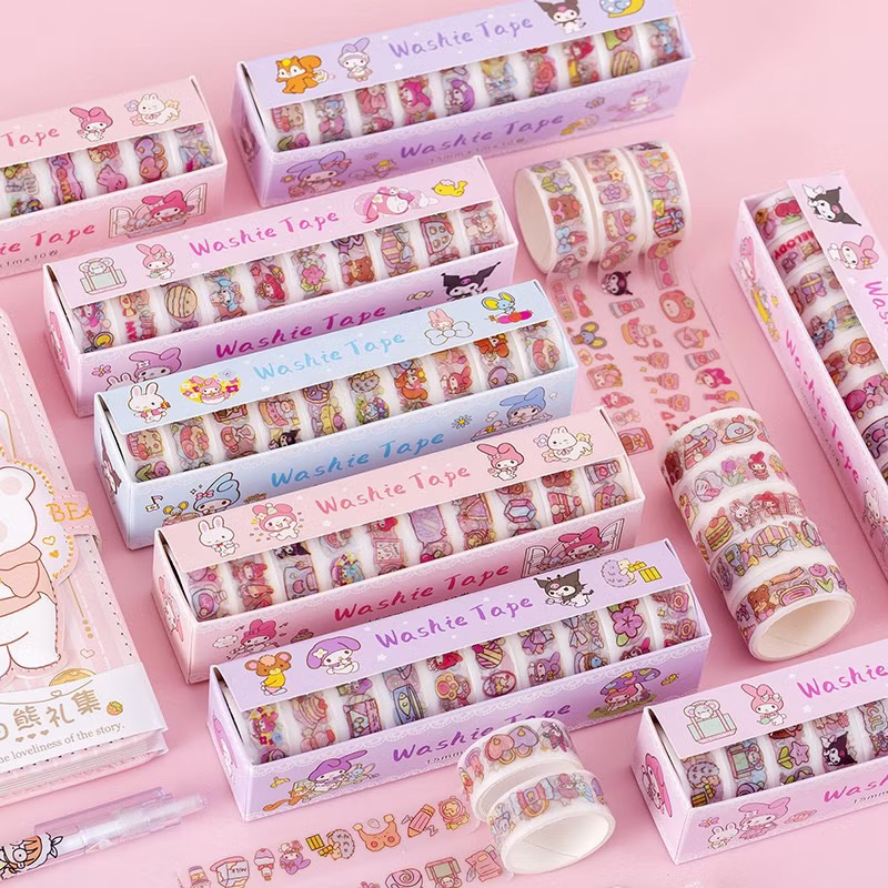 

WASHI TAPE SANRIO ISI 10pcs