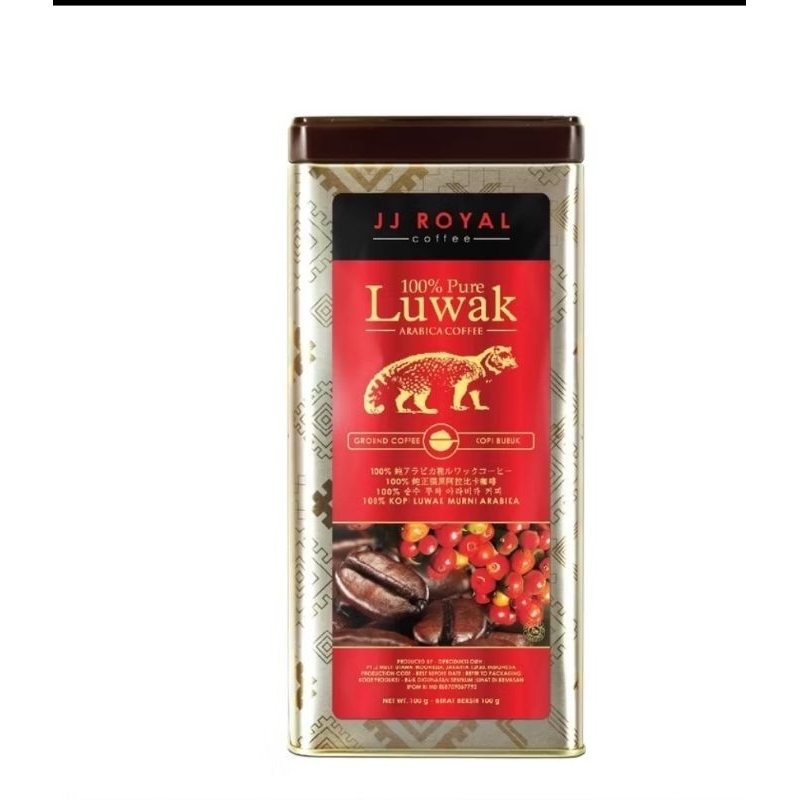 

JJ Royal Coffee Luwak Arabica 100% Pure 100gr