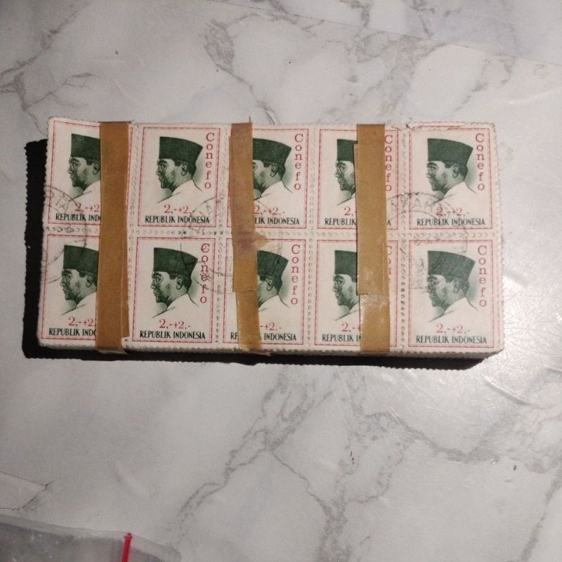 

Perangko Bung Karno 2,-+2,- Conefo 900 Lembar