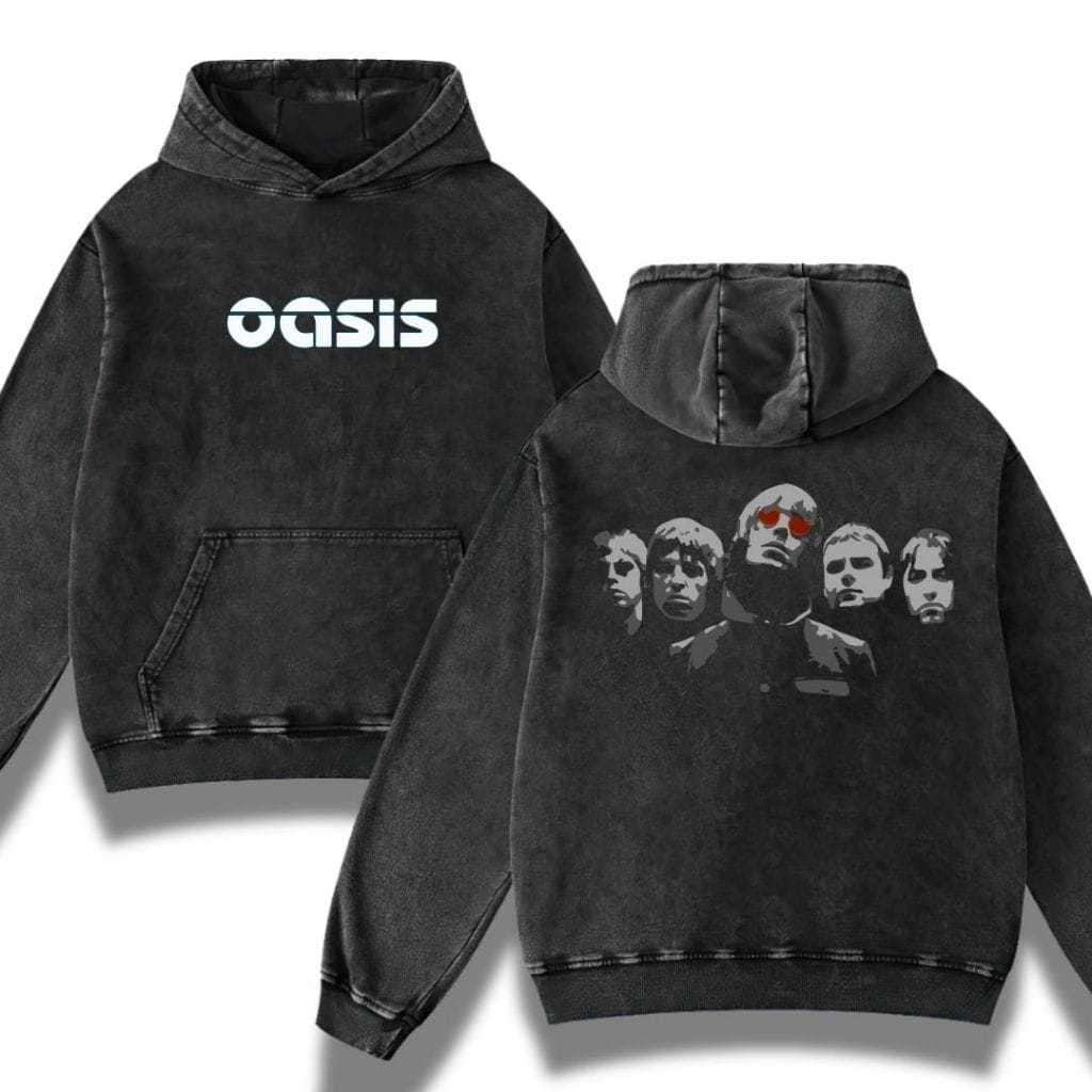 "Oasis" Stone Wash Hoodie | Washing | Jaket | Hoodie Band