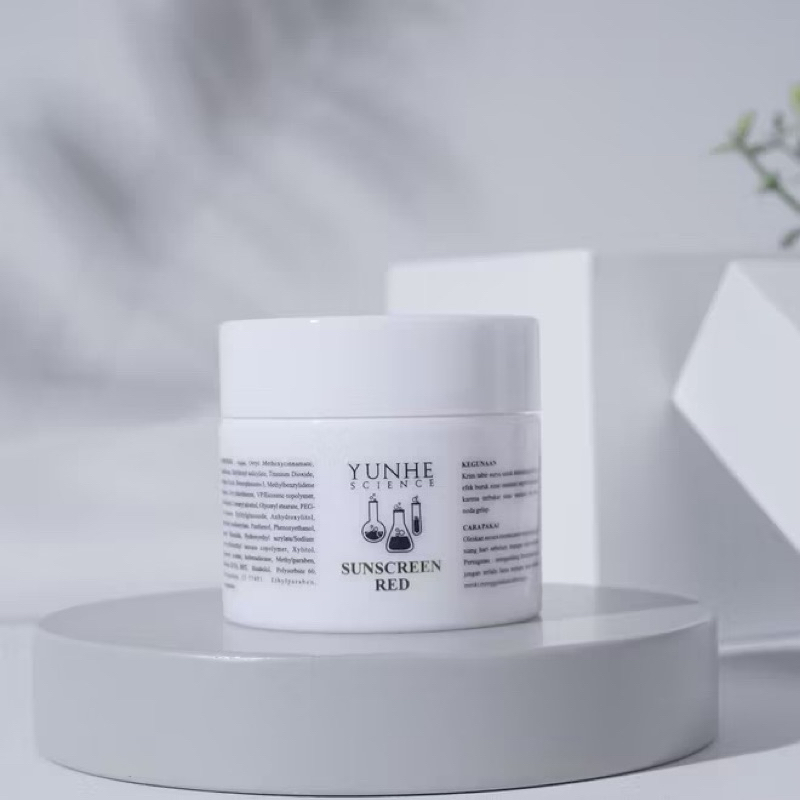 yunhe science Sunscreen Red | Sunblock Red | Sunscreen Normal | Tabir Surya Kulit Normal | Halal dan