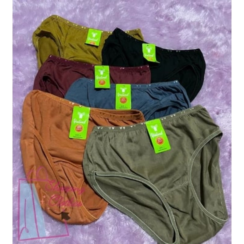 CELANA DALAM ISI 6PCS - MERK YUTIND CODE CD-SA563-L - Underware -Pakaian Dalam Wanita