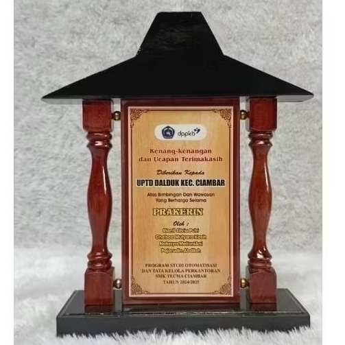 PLAKAT KAYU JOGLO FREE DESAIN STIKER