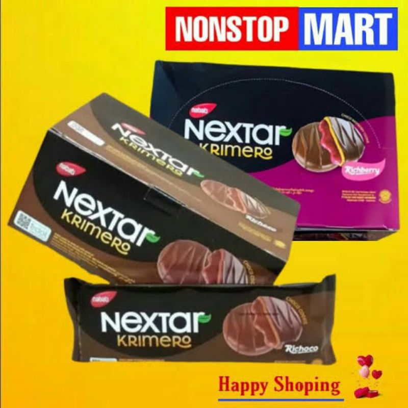 

SNACK NEXTAR WAFER KRIMERO COOKIES BERLAPIS ISI 1 PACK ISI 10 PCS X 42GRAM