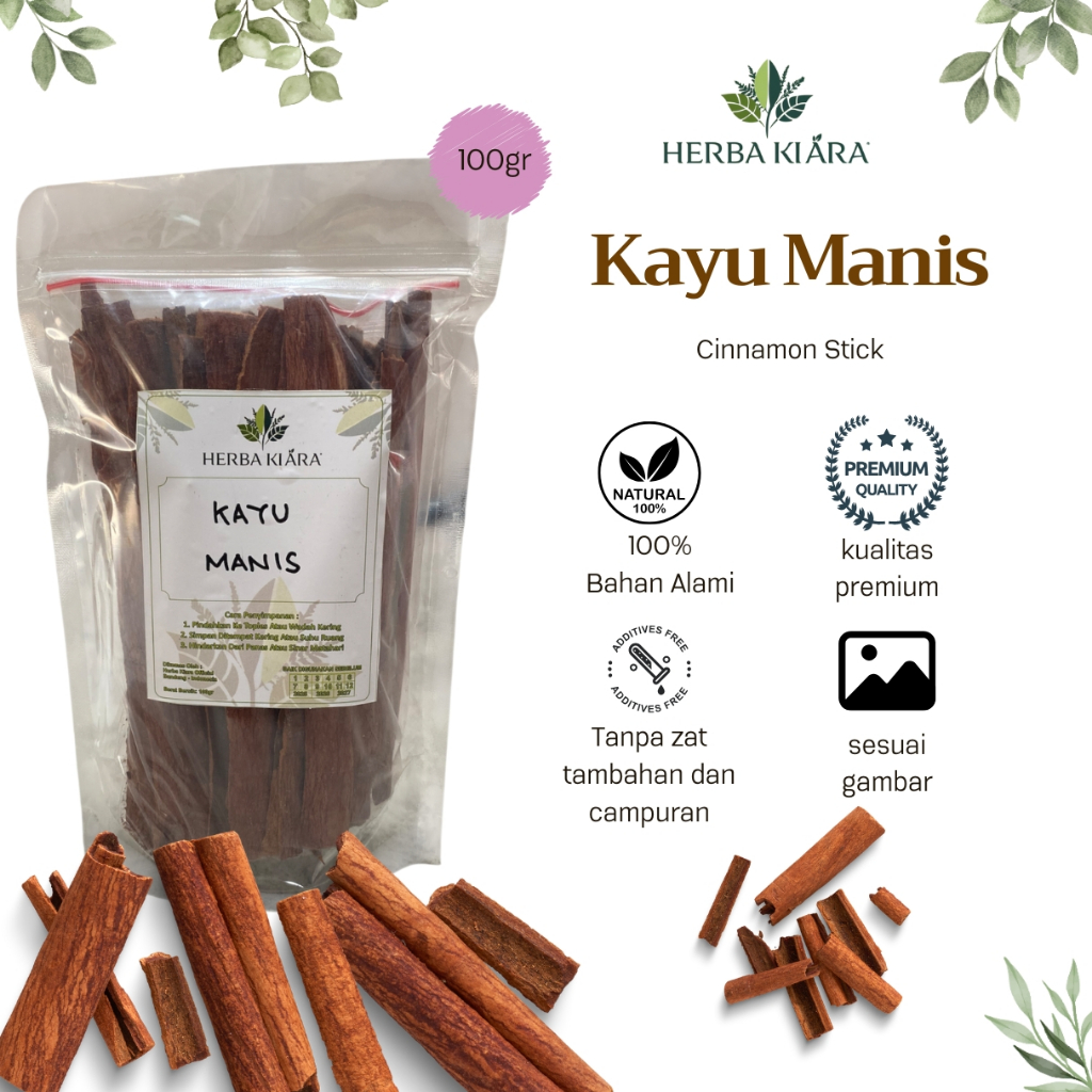 

Kayu manis asli 100gram / cinnamon stick / rempah/ 100% alami original JSR premium