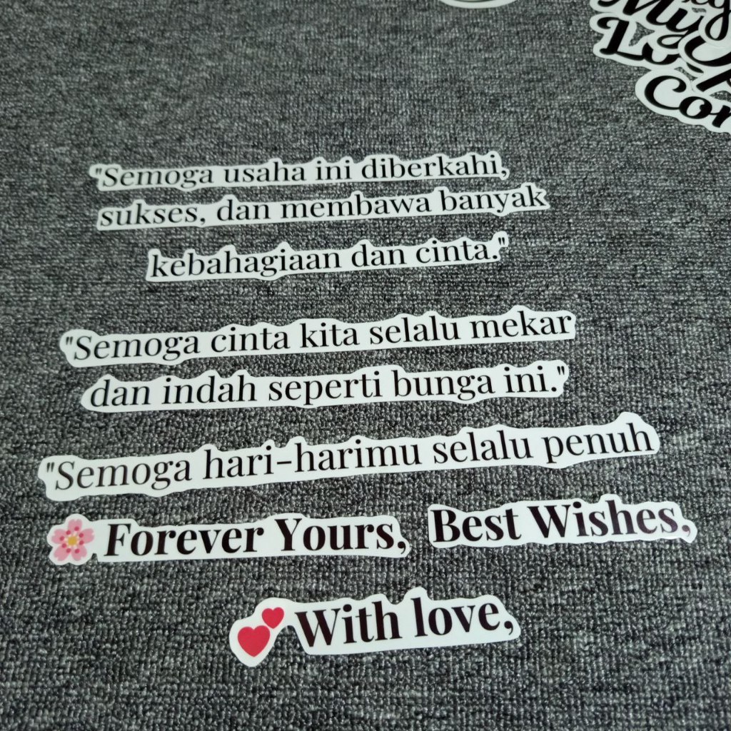 

Dekonest Stiker Tulisan Untuk Flower Box Flowerbox Mini dan Besar