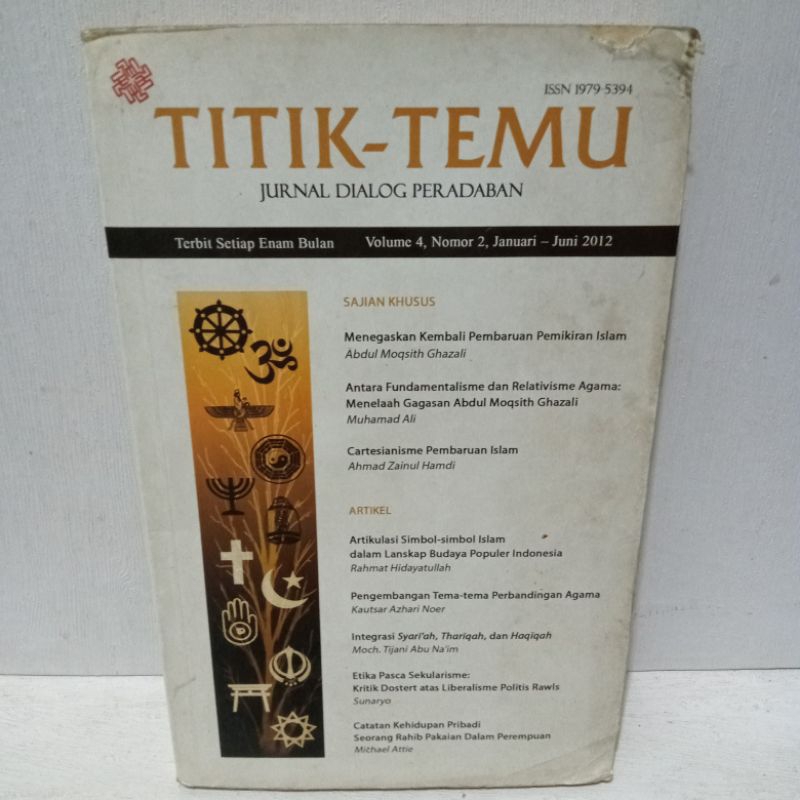 Buku Original TITIK TEMU JURNAL DIALOG PERADABAN